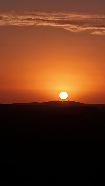 Atardecer anaranjado