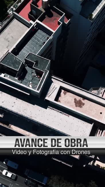 Vista aérea de una obra en construcción
